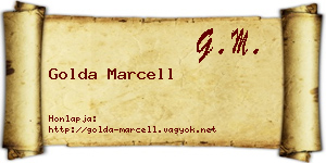 Golda Marcell névjegykártya