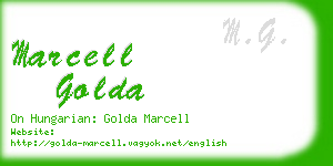 marcell golda business card